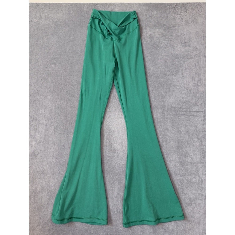 Offline by Aerie Real Me Flare Hi Rise‎ Leggings Green Size Small Women's